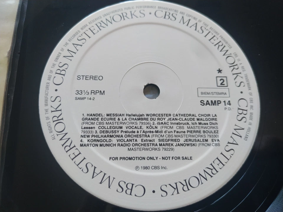 Box Set 1980 Sampler White Label Monteverdi Vivaldi Ravel - LP 12 " vinyl VG/VG - Bild 2 von 4