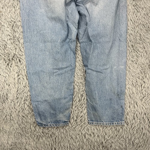 Carhartt Blue Jeans Men's 38X28 Distressed Workwear Denim Chore Tapered - Picture 9 of 14