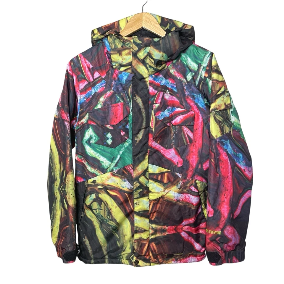 Volcom Snowboard Ski Jacket Multicolor Graphic Print Youth XL - Image 4 of 4