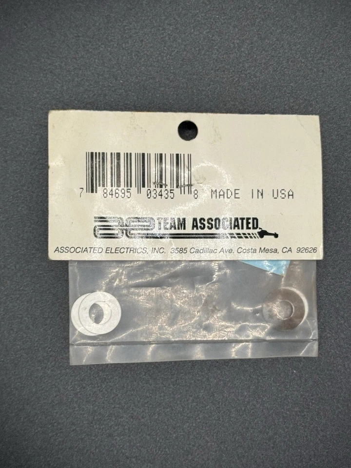 Team Associated No. 3435 Vintage Belleville Washer & Shim Set RC12L Pan Car - Image 2 of 2