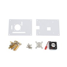 DIY Clear Shell Case Box Enclosure Fan Heatsink For Raspberry Pi 3/2 Model B/B 