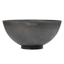 Ash & Ember 42" Hemisphere Fire Pit, Wood Burning Outdoor Fire Bowl, Cast Iron