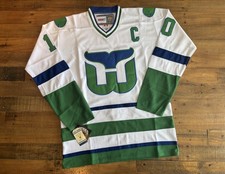 Ron Francis 1986 Hartford Whalers NHL Jersey White Size Medium 48 Men’s Hockey