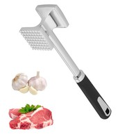 Fleischhammer Fleischklopfer Aus Edelstahl 27 Cm FüR Silber