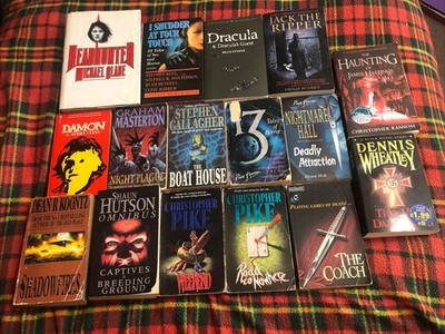 16 x Vintage Horror Collection  Stine/Masterton/Koontz/Hudson/Pike/Hoh/Wheatley