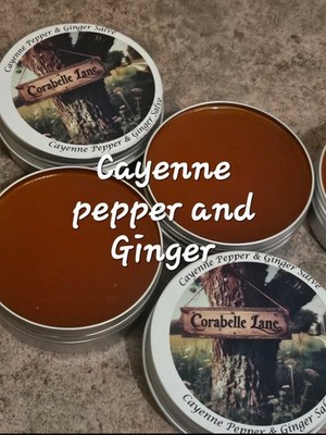 4 Oz Cayenne Pepper & Ginger Root Salve- Muscle Aches/Arthritis 