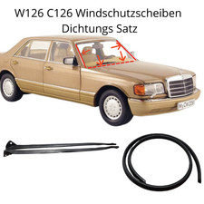 W126 S SE SEL Windschutzscheiben Dichtungssatz 3 teilig NEU W126 S SE SEL Windschutzscheiben Dichtungssatz 3 teilig NEU