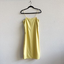 Everlane Japanese GoWeave Cami Slip Dress in yellow, Size 2
