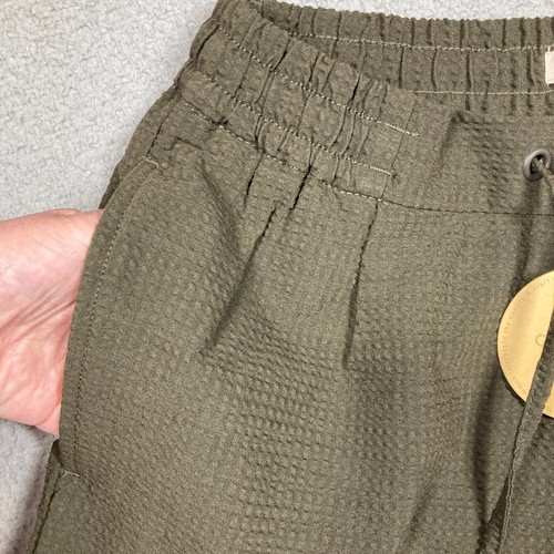 Common People UK Shorts Men's Small Olive Green Waffle Textured Hansen Short NEW - Picture 2 of 12