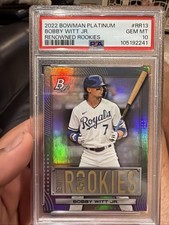 2022 Bowman Platinum Bobby Witt Renowned Rookies PSA 10 Royals