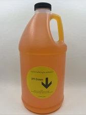 pH Down Hydroponics & General Use Liquid Premium Buffering For Stability 1/2 Gal