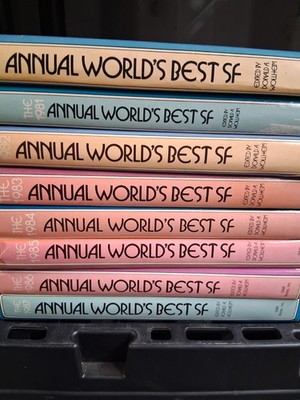 LOT 8 DAW The Annual World's Best SF  Science Fiction Hardciver Books 1980-1987