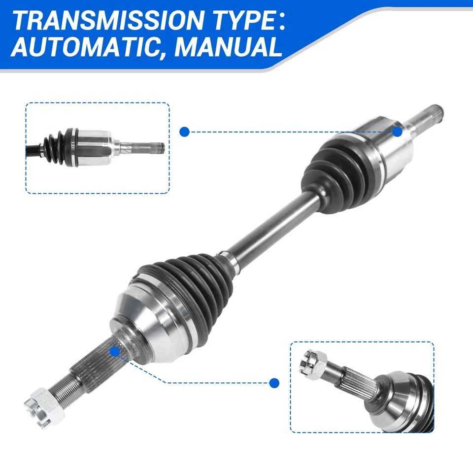 Par de ejes delanteros CV para Nissan Rogue 2008-2013 2014-2015 Rogue Select AWD Foto 3 de 4