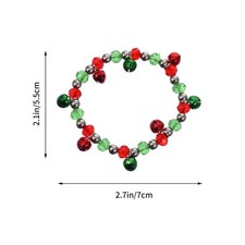2pcs Creative Christmas Bracelet Fashion Bell Bracelet for Women Girls