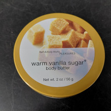 Bath Body Works Warm Vanilla Sugar White Body Butter 2 Oz Travel Size Cream