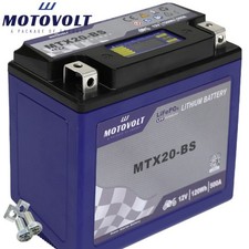 Akumulator motocyklowy motoVolt litowy MTX20-BS / YTX20H-BS, 12V|CCA:500A (175x87x15