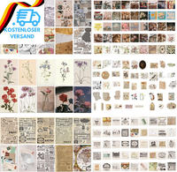 165 StüCk Sticker Vintage, Scrapbooking Sticker Set Retro Washi Aufkleber Aesthe