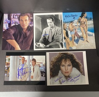 Lot Of 5 Original Signed Auto Lot 8x10 Robert Davi Mel Ferrer K13