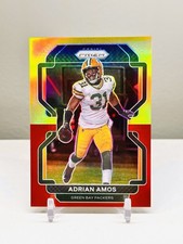 2021 Panini Prizm Adrian Amos #143 Asia Red/Yellow Prizm /39