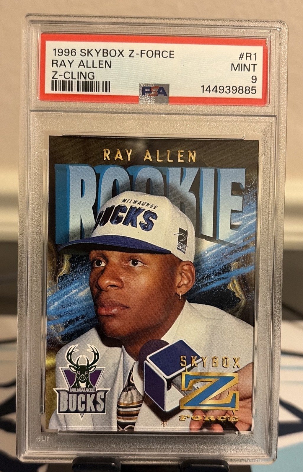 1996-97 Skybox Z Force - Ray Allen #R-1 Z-Cling (RC) PSA 9