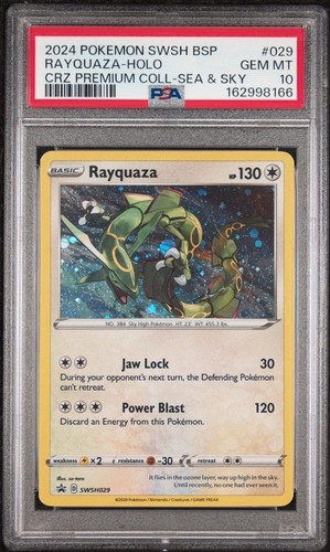 Rayquaza graded PSA 10 for sale on eBay
