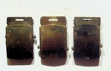 Lot of 3 Vintage Solid Brass Belt Buckles Boy Cub Scout Made in USA