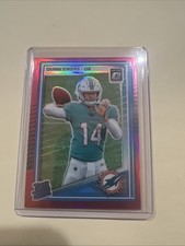 2025 Donruss Optic Quinn Ewers Pink Hyper Prizm Rated Rookie Dolphins
