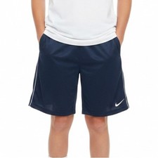 Nike Dri-FIT Athletic Shorts Youth Size S Navy Blue Basketball Training