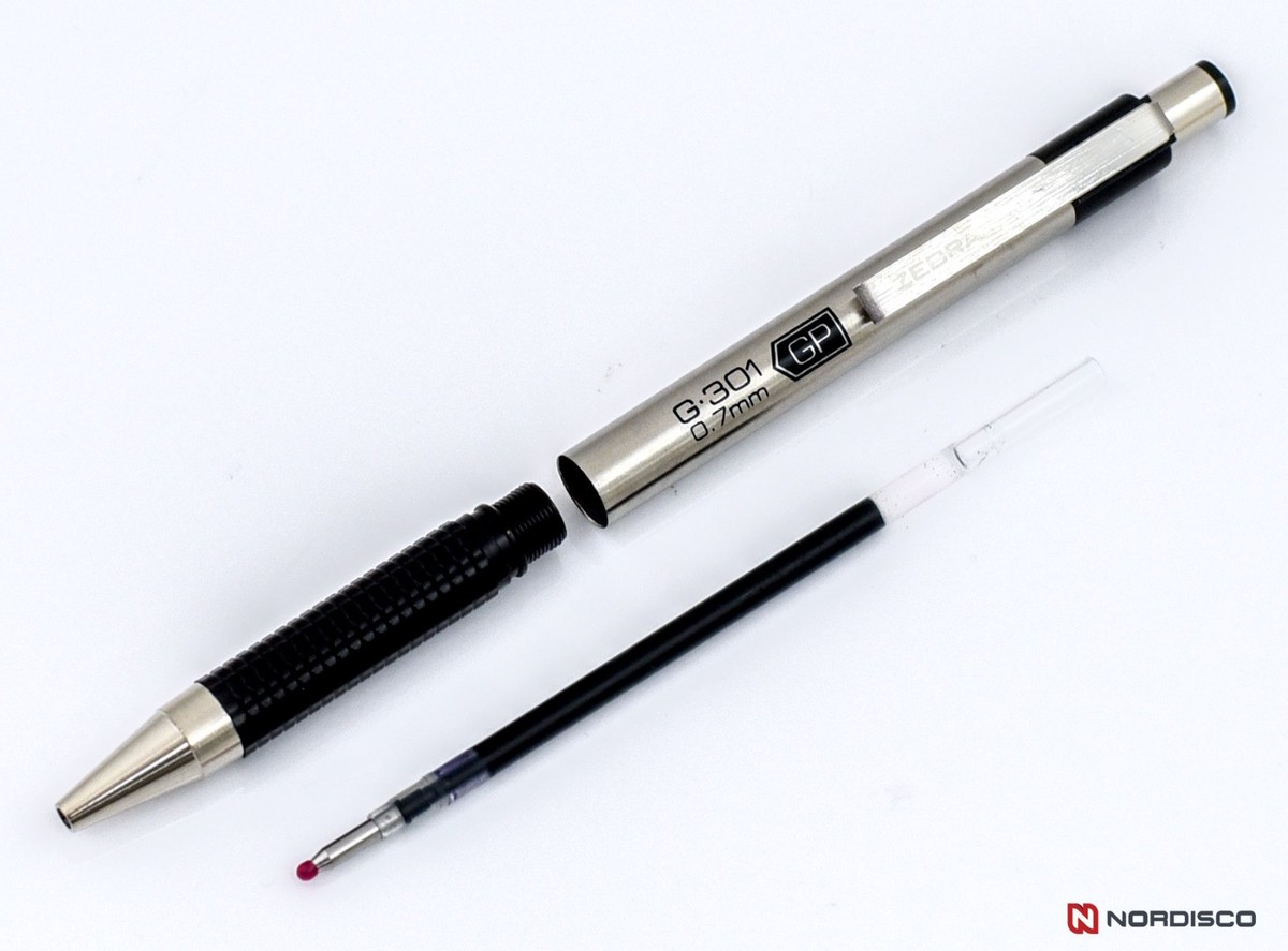 Zebra G301 Gel Pens With Refills, Black Gel Ink, 0.7mm Medium