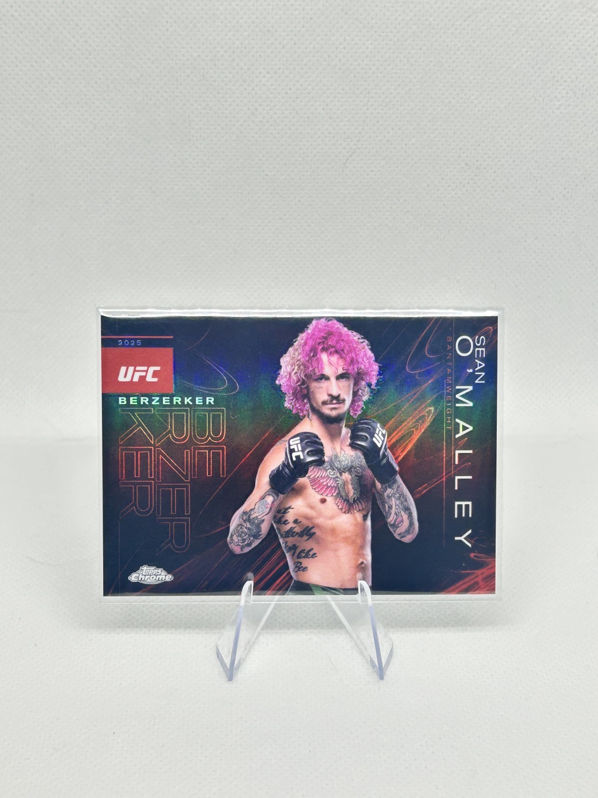 2025 TOPPS UFC CHROME SEAN O’MALLEY BERZERKER CASE HIT REFRACTOR SSP #BZK-2