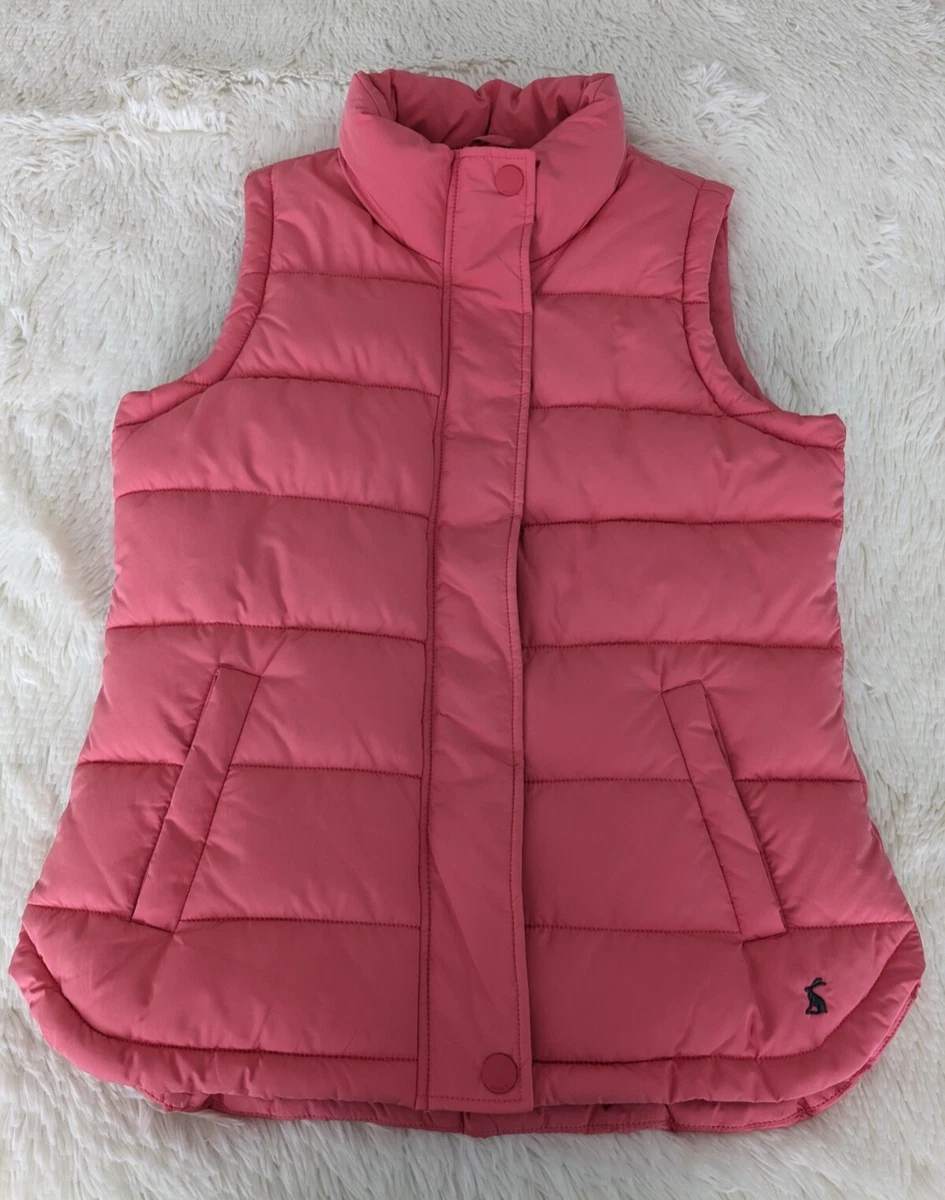 Gilet Sans Manches Joules Hartland Femme Taille 8 Rose – Douillet Et Quilté