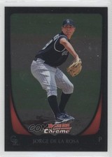 2011 Bowman Chrome Jorge de la Rosa #44 3a3