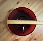 Vintage Red Glass Divided Plate - France - 10 inch — photo 4
