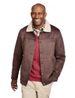 Mens Sherpa Lined Faux Suede Jacket Warm Fleece Padding and Collar by Pegasus