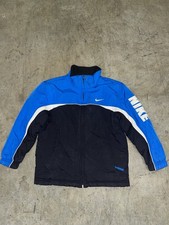 Vintage Nike Reversible Full Zip Jacket Coat Youth Boys M Swoosh