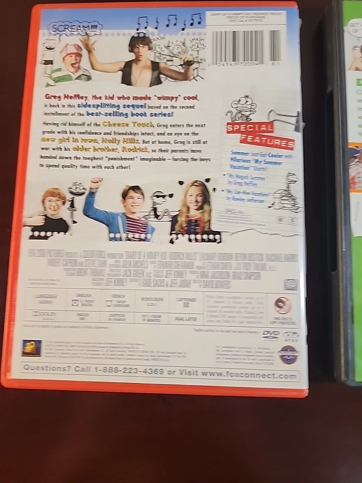 Lot Of 2 DVD's Diary of a Wimpy Kid Dog Days And Rodrick Rules VERY GOOD COND. - Image 4 of 4