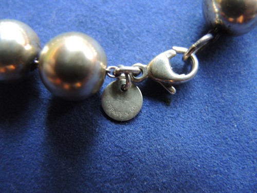 7.5 inch Tiffany & Co HardWear Ball Bracelet 925 Sterling Silver 10mm Bead - Bild 3 von 6