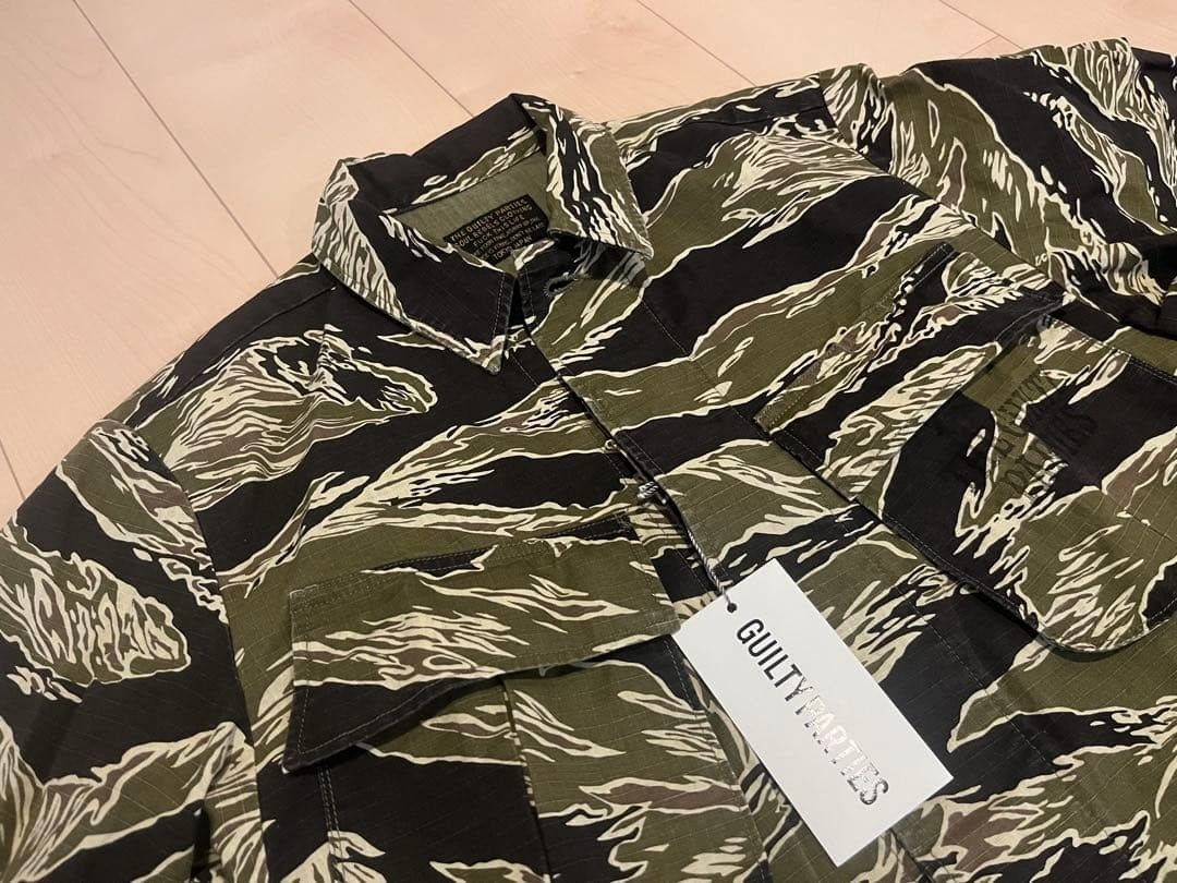 WACKO MARIA Jungle Fatigue Jacket Tiger Camouflage Military Size S