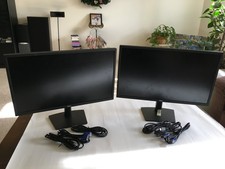 2 pieces Dell E2422H 24  Widescreen IPS FHD LCD Flat Panel Monitor each 60