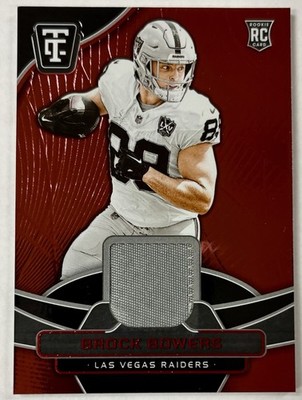 Panini 2024 Totally Certified Brock Bowers RC Materials Mirror Red /99