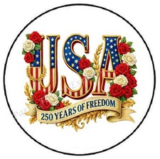 USA 250 YEARS OF FREEDOM 4TH OF JULY ENVELOPE SEALS LABELS STICKERS PARTY FAVORS