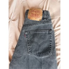 Vintage Levi's 550 made in USA hard to find smaller size charcoal wash. Y2K