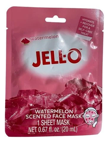 UNIQUE GIFT, For JELLO Lovers, Watermelon Scented Face Mask - Sheet Mask 10z
