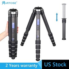 76'' Carbon Fiber Tripod 36mm Compact Heavy Duty Tripod Upgraded Tube Tripod