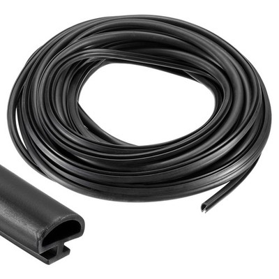 Weather Stripping Door Seal,2 Pack 5/16'' Wide Bulb Bubble TPE for 5/32'' Slot 10m