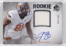 2012 SP Authentic Rookie Auto Patch 244/425 Justin Blackmon #277 Patch Auto a8r