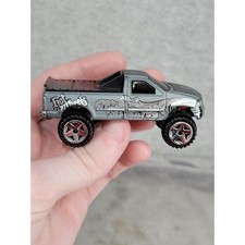 Hot Wheels 1997 Ford F-150 Silver Raised Truck 3.25"