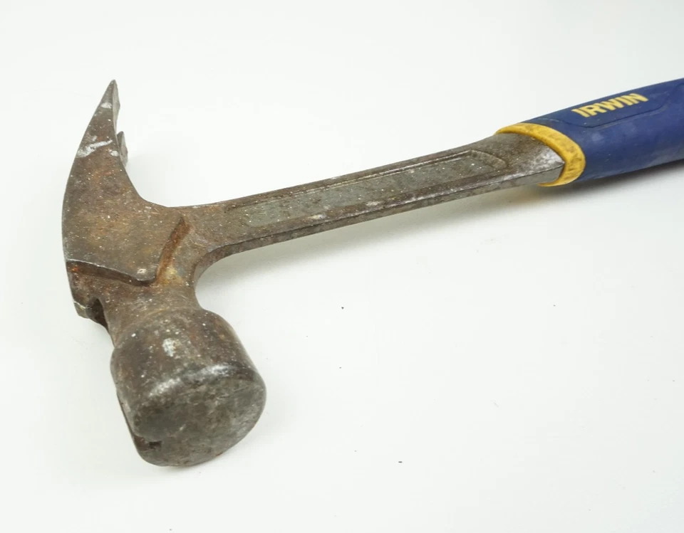 Irwin Smooth Faced Steel Handle Rip Claw Hammer Soft Grip - Image 3 of 4