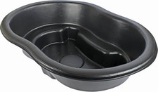 Image of The Shannon Solar Powered Black Plastic Garden Pond – Elegant Outdoor Feature