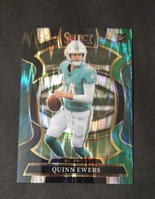 2025 Panini Select Concourse Quinn Ewers Black & Green Shock Prizm Rookie Card